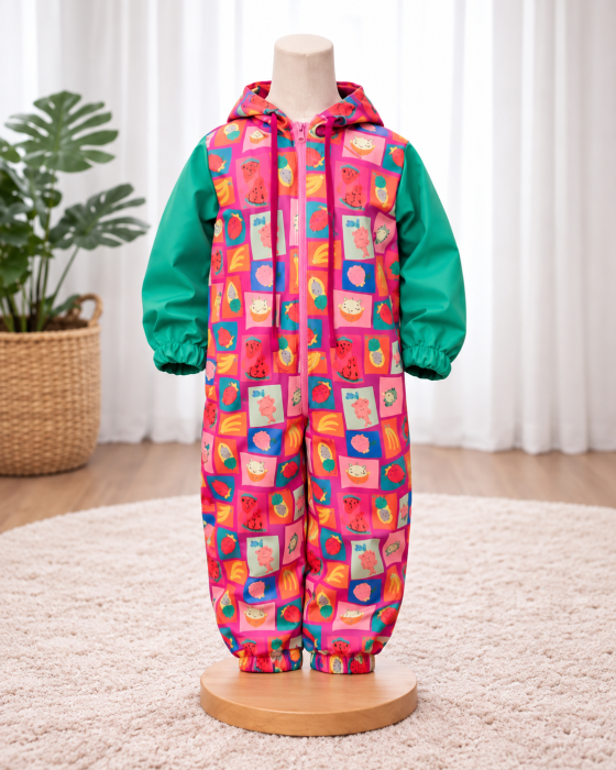 Salopeta din softshell cu imprimeu fructe colorate [3]