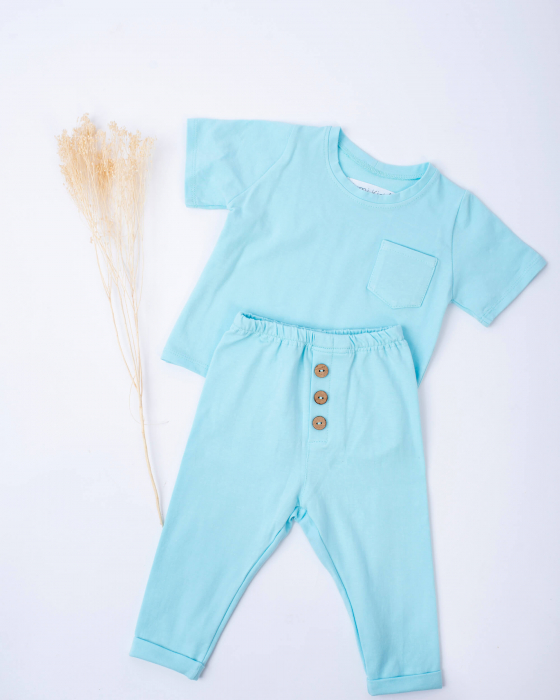 Set din jersey cu pantaloni lungi si tricou cu maneca lunga [4]