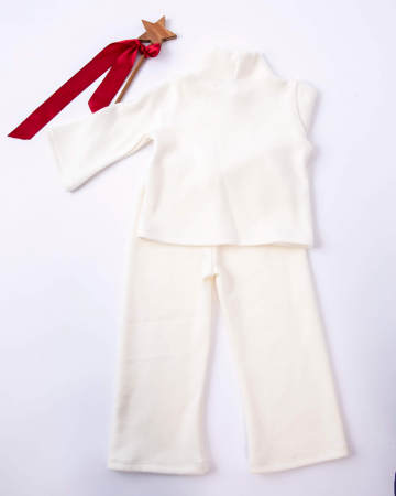 Compleu angora cu bluza si pantalonasi evazati [3]