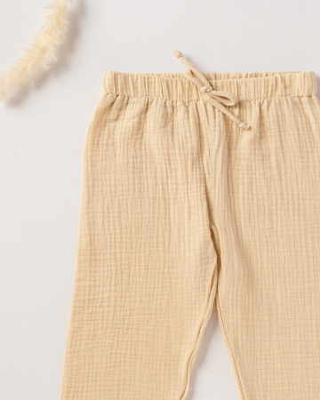 Pantaloni din muselina crem [1]