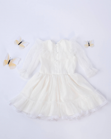Rochie eleganta din tulle alb moale [3]