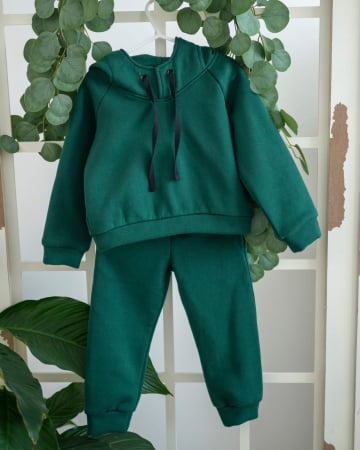 Compleuri - Trening din molton cu hanorac cu gluga si pantaloni
