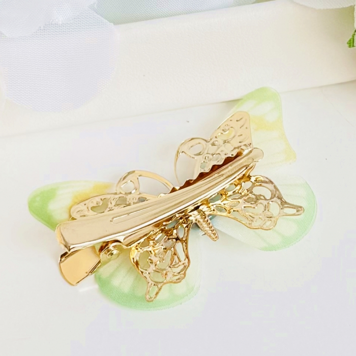 Agrafa Par Fluture Verde, Agrafa de Par, Accesorii Par, Clama metal [4]