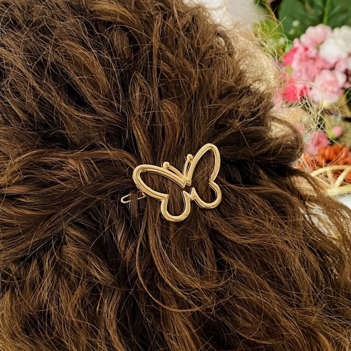 Clama Fluture, Agrafa de Par, Accesorii Par, Clama metal [5]
