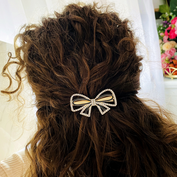 Agrafa Fundita Aurie, Agrafa de Par, Accesorii Par, Clama metal [3]