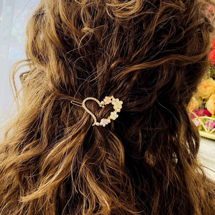 Agrafa Par Inima & Flori Colorate, Accesorii Par [4]