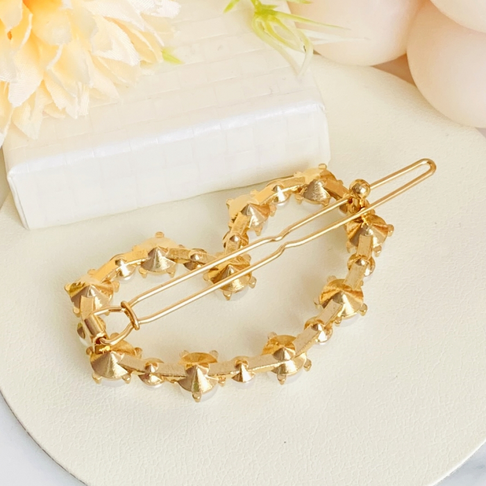 Agrafa de Par Inima Perle, Agrafa de Par, Accesorii Par, Clama metal [7]