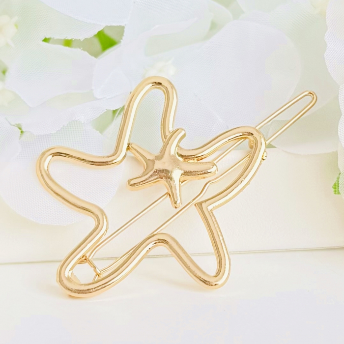 Agrafa Par Stea de Mare, Agrafa de Par, Accesorii Par, Clama metal [3]