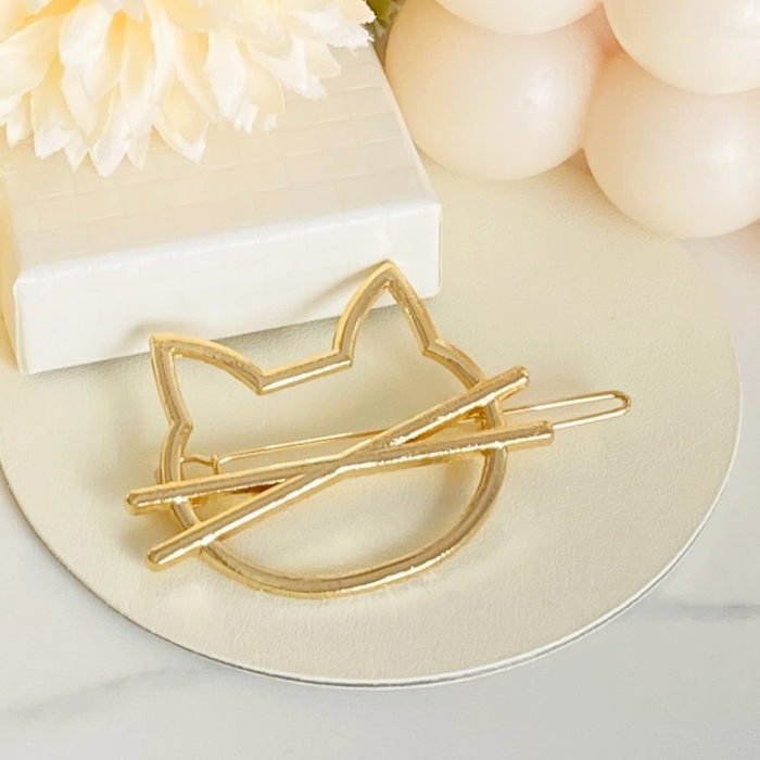 Agrafa de par Pisica Aurie, Accesorii Par [4]