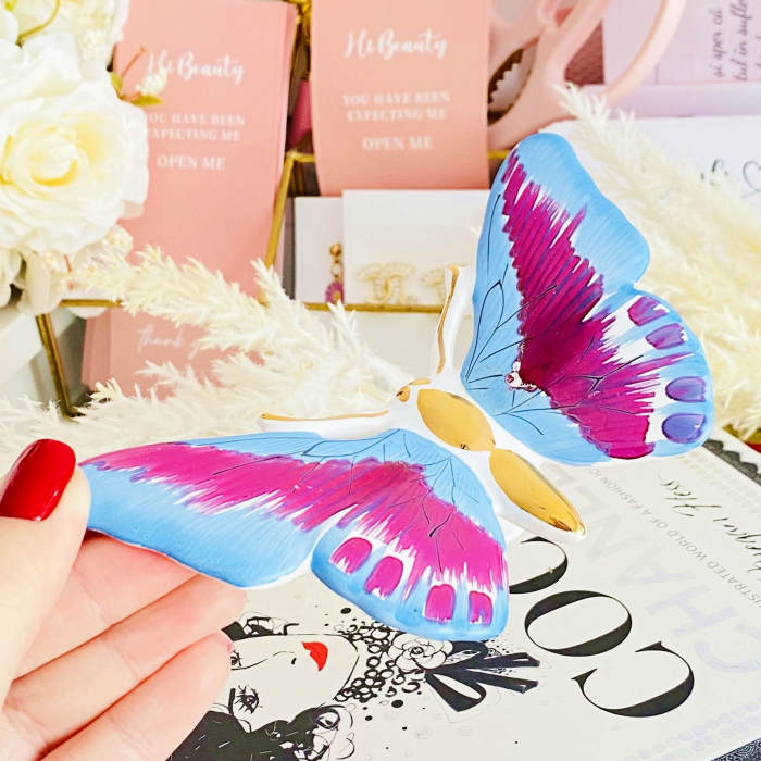 Decoratiune Vintage Fluture, Portelan Vintage [5]