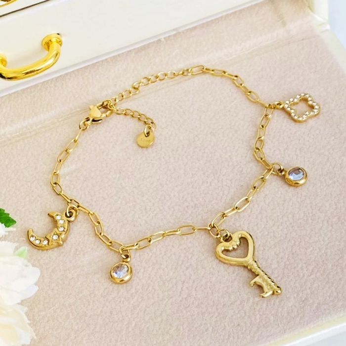 Bratara Cheia Inimii Otel Inoxidabil, Bijuterii Inox, Bratari Dama [6]