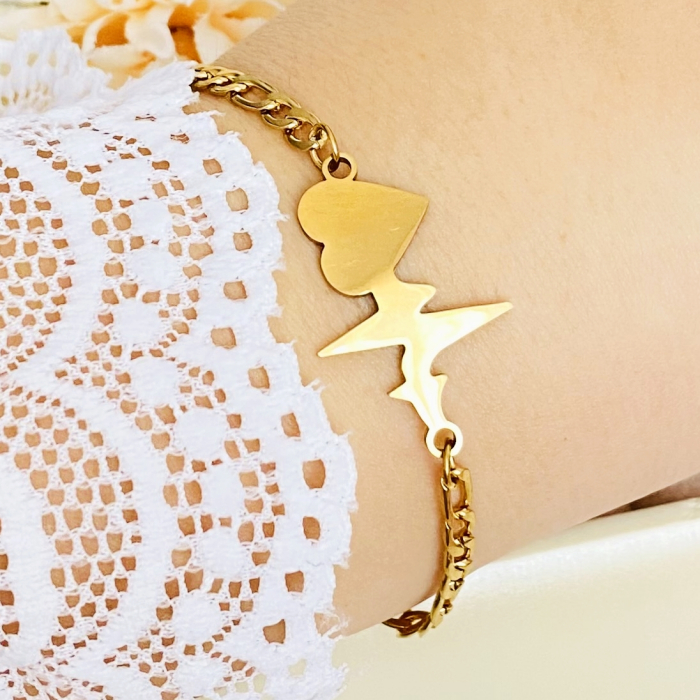 Bratara Heartbeat Otel Inoxidabil, Bijuterii Inox, Bratari Dama [5]