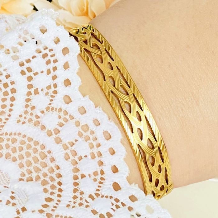 Bratara Bangle Aurie - Otel Inoxidabil, Bijuterii Inox, Bratari Dama [3]