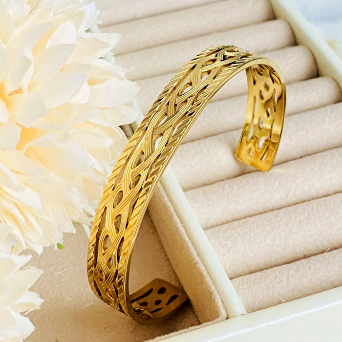 Bratara Bangle Aurie - Otel Inoxidabil, Bijuterii Inox, Bratari Dama [6]