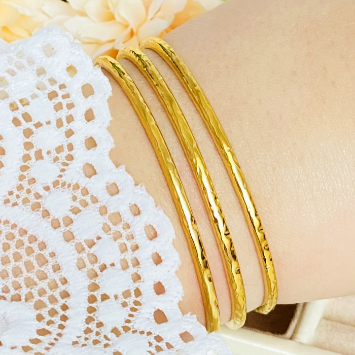 Bratara Bangle Aurie - Otel Inoxidabil, Bijuterii Inox, Bratari Dama [2]