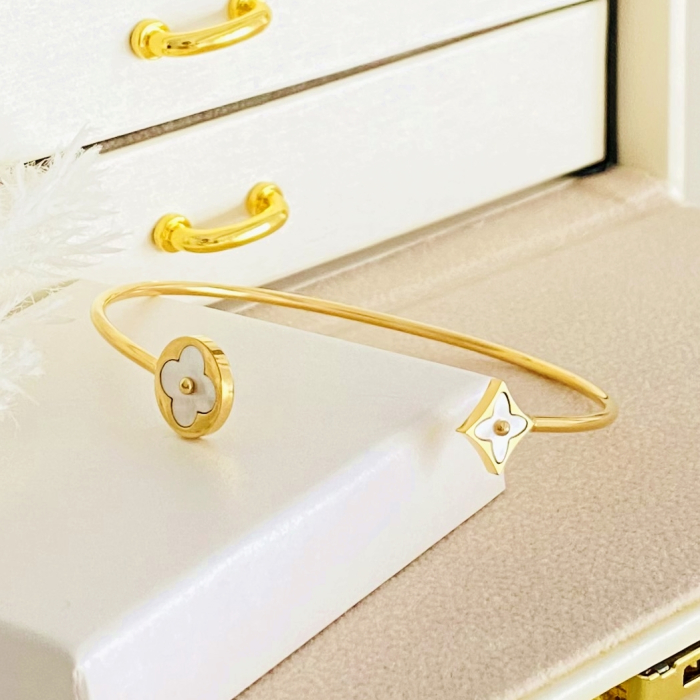 Bratara Fixa Sidef  Otel Inoxidabil, Bijuterii Inox, Bratari Dama [2]