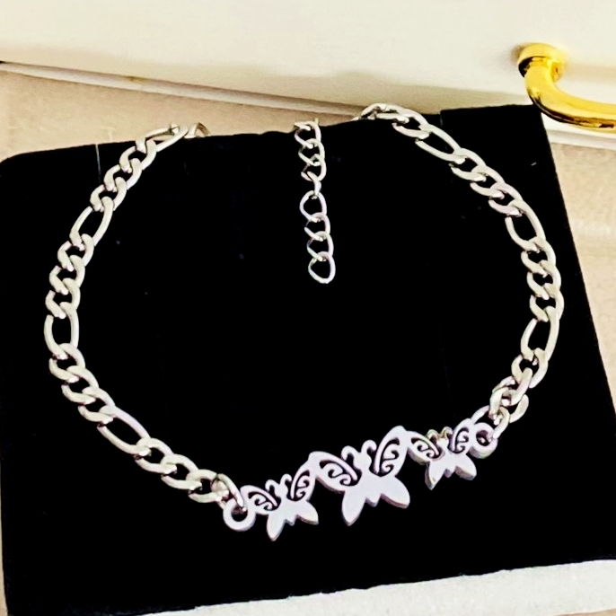 Bratara Fluturi Argintii Otel Inoxidabil, Bijuterii Inox, Bratari Dama [2]