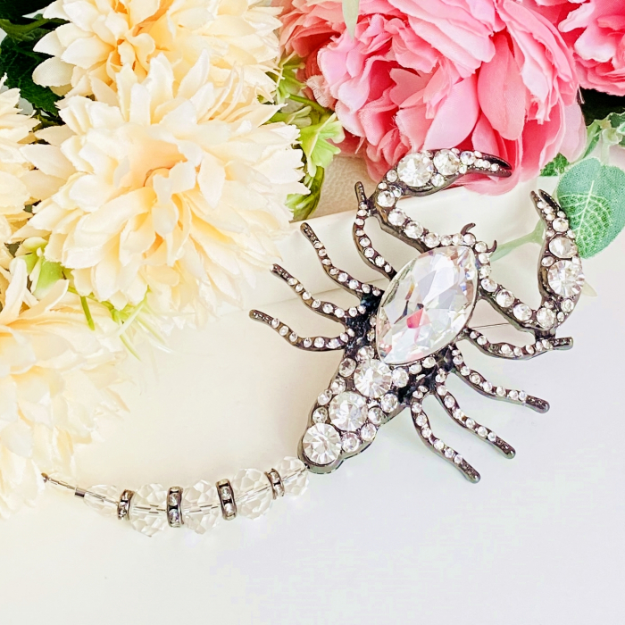 Brosa Mare Scorpion Argintiu, Brosa Dama Femei [4]