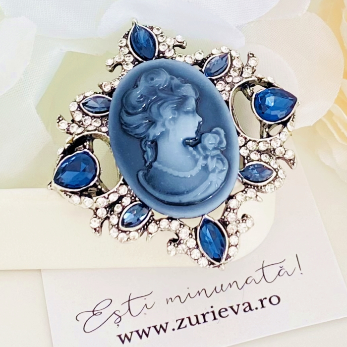 Brosa Camee Albastra, Brose Dama, Brose Elegante [4]