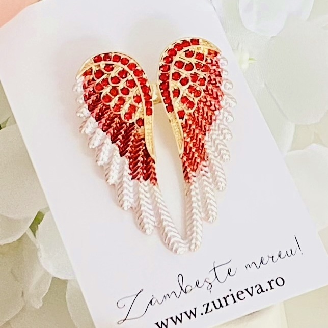 Brosa Aripi Inger Rosu, Brose Dama, Brose Elegante [4]