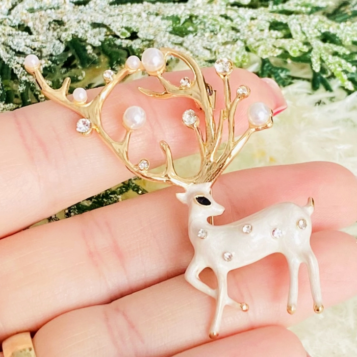 Brosa Ren Alb, Brosa Statement, Brose Femei [7]