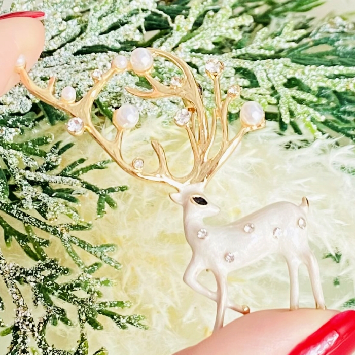 Brosa Ren Alb, Brosa Statement, Brose Femei [4]