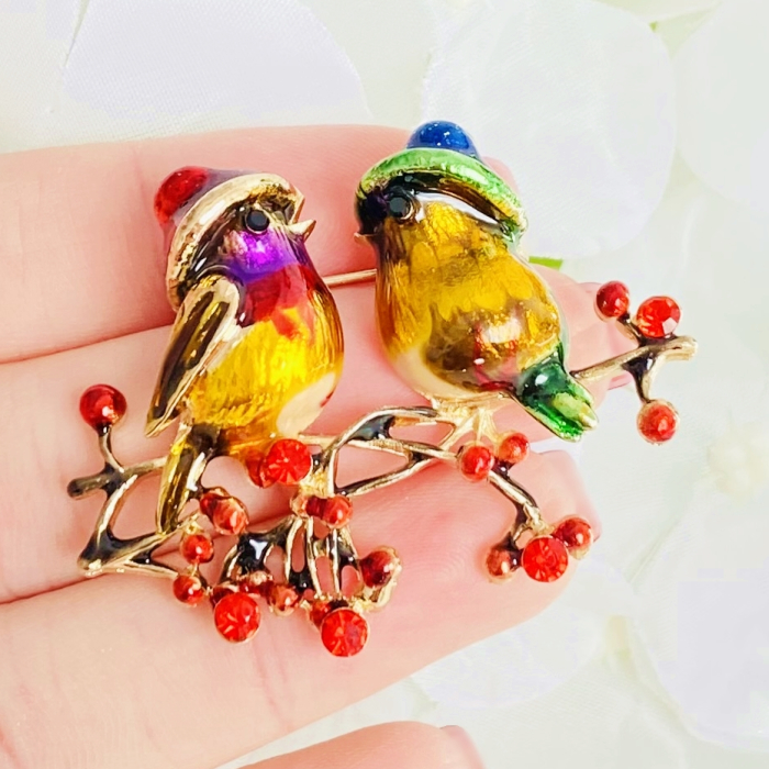 Brosa Pasari Colorate, Brosa Dama Femei [3]