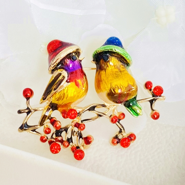 Brosa Pasari Colorate, Brosa Dama Femei [1]