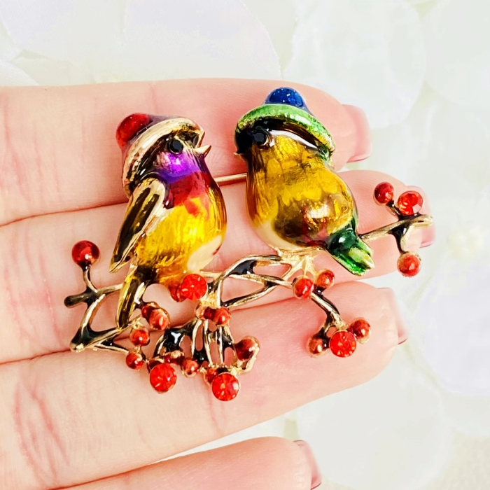 Brosa Pasari Colorate, Brosa Dama Femei [5]