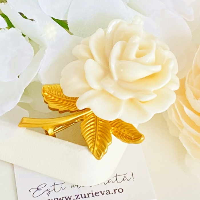 Brosa Bujor Alb, Brose Dama, Brose Elegante [5]