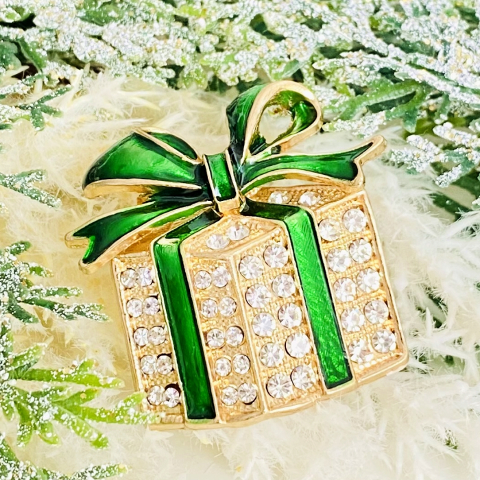 Brosa Cadou Craciun Verde, Brosa Statement, Brose Femei [2]