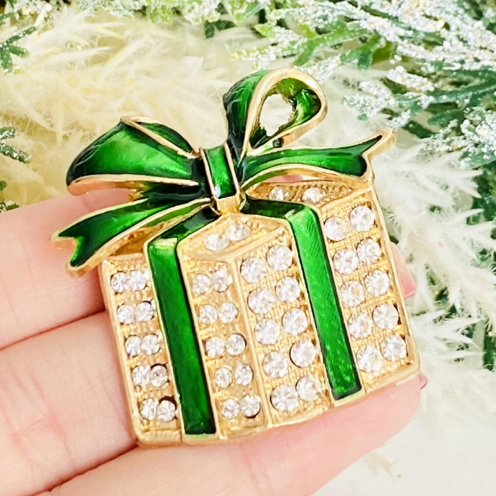 Brosa Cadou Craciun Verde, Brosa Statement, Brose Femei [4]