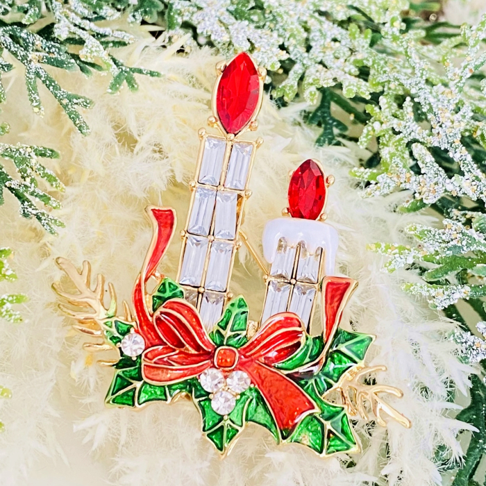 Brosa Lumanari Craciun, Brosa Statement, Brose Femei [5]