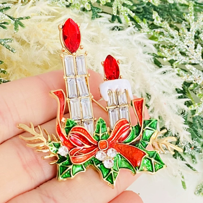 Brosa Lumanari Craciun, Brosa Statement, Brose Femei [6]