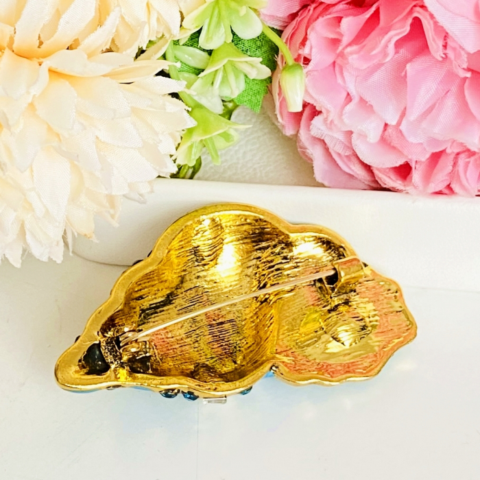 Brosa Scoica Cristale Albastre, Brosa Dama Femei [6]