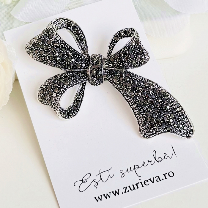 Brosa Funda Argintie, Brosa Statement, Brose Femei [6]