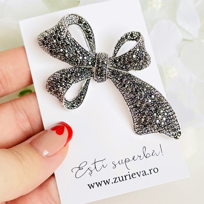 Brosa Funda Argintie, Brosa Statement, Brose Femei [2]