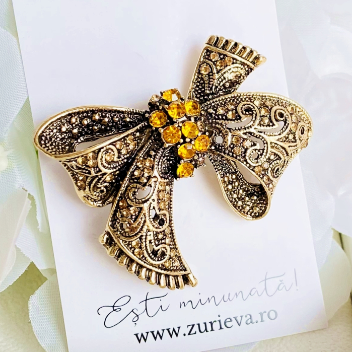 Brosa Funda Eleganta Aurie, Brosa Dama Femei [6]