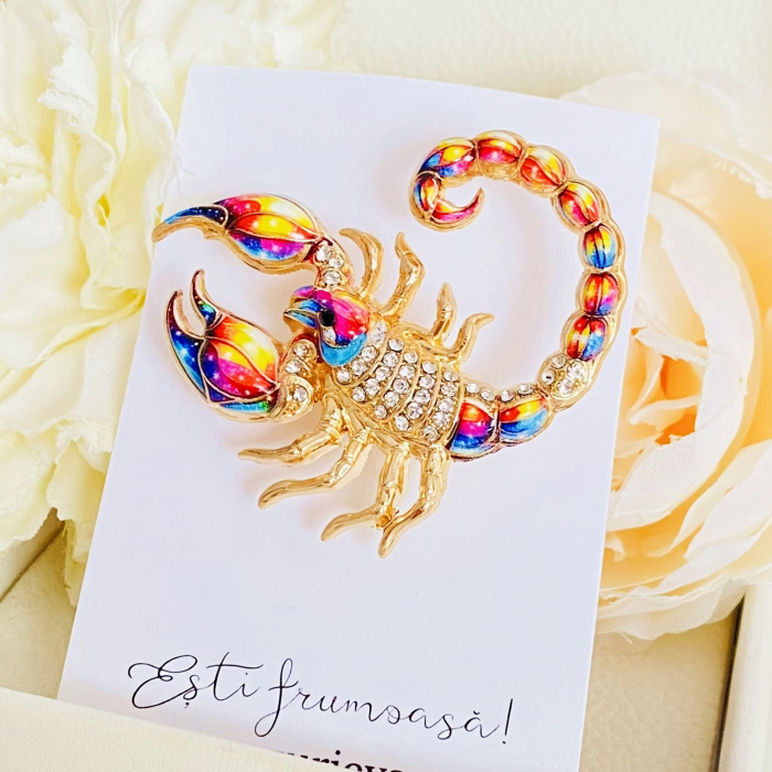 Brosa Scorpion Colorat, Brose Dama, Brose Mari Elegante [8]
