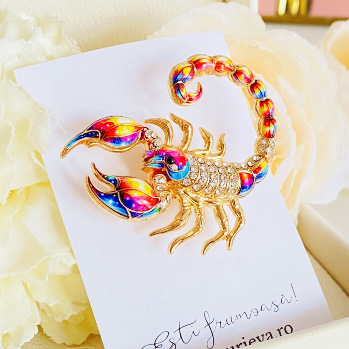 Brosa Scorpion Colorat, Brose Dama, Brose Mari Elegante [5]