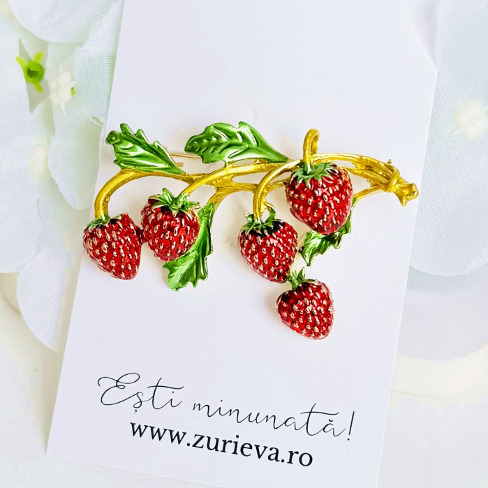 Brosa Capsuni, Brosa Dama Femei [5]