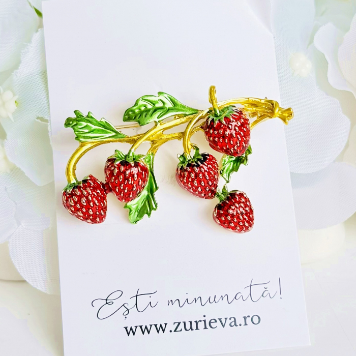 Brosa Capsuni, Brosa Dama Femei [1]