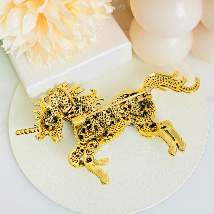 Brosa Unicorn Cristale, Brosa Dama Femei [7]