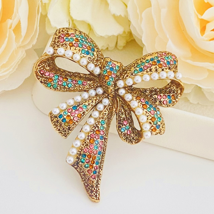 Brosa Funda Cristale Colorate & Perle, Brose Dama, Brose Mari Elegante [5]