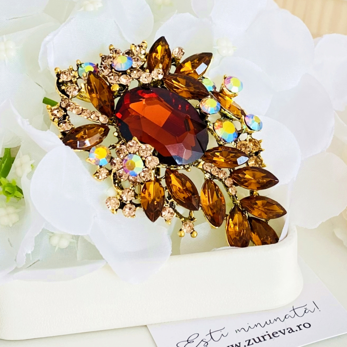 Brosa Cristale Maro XL, Brose Dama, Brose Elegante [3]