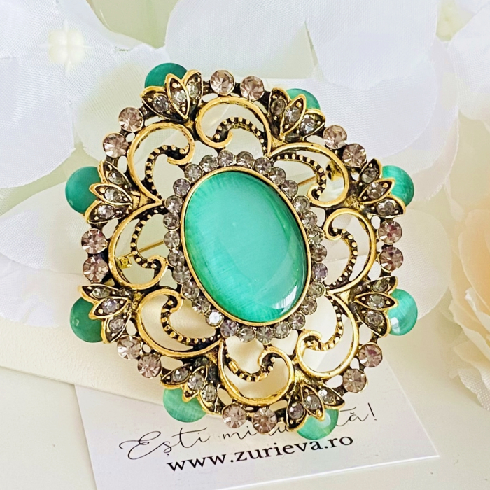 Brosa Eleganta Verde, Brose Dama, Brose Elegante [5]