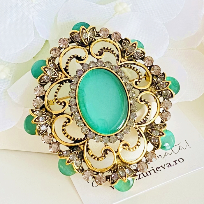 Brosa Eleganta Verde, Brose Dama, Brose Elegante [4]