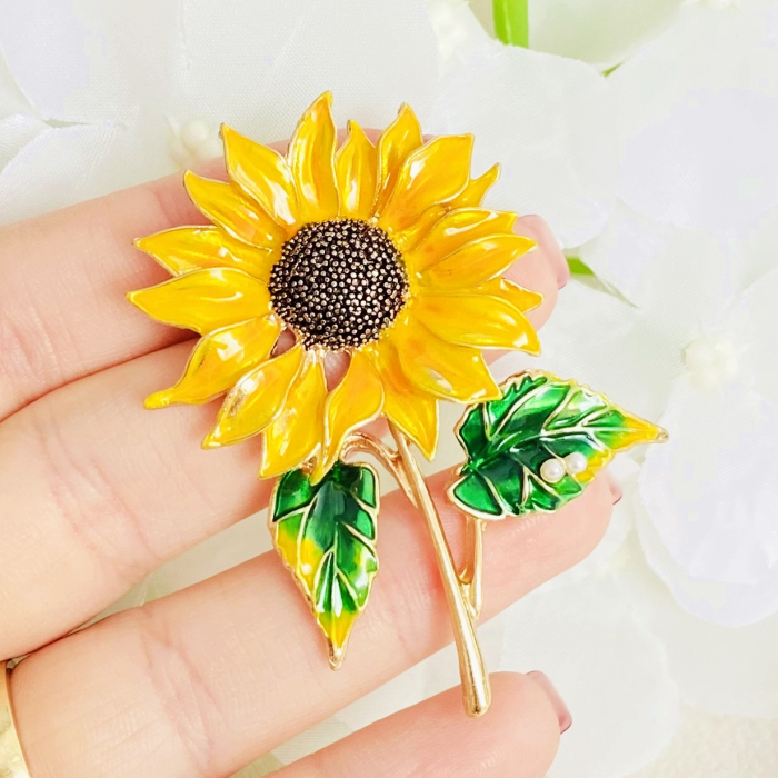 Brosa Floarea Soarelui, Brosa Dama Femei [2]