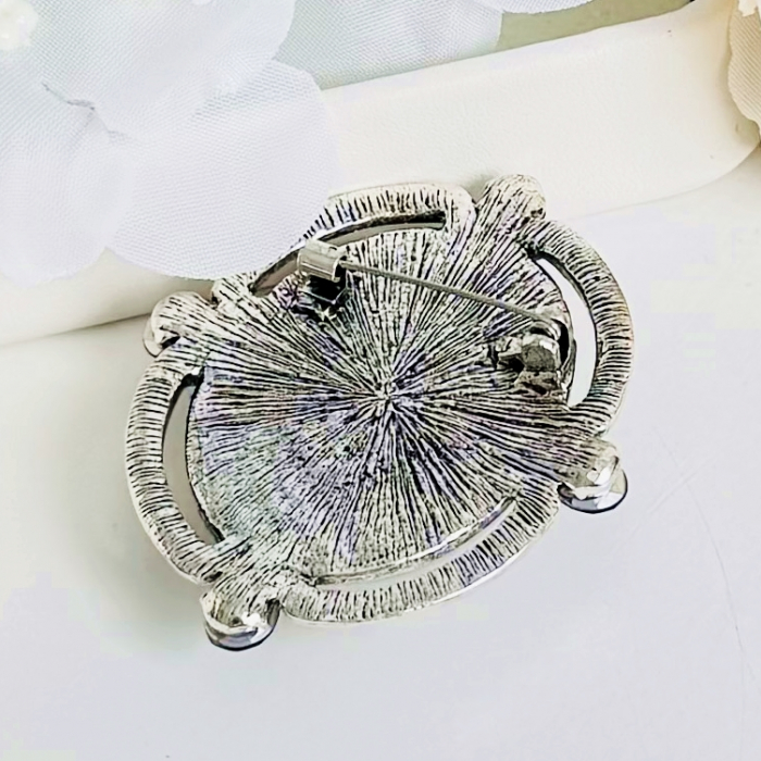 Brosa Blue Vintage, Brosa Dama Femei, Brose Statement [6]