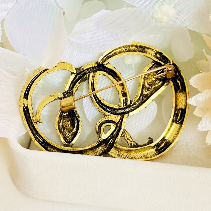 Brosa Serpi Cristale Verzi, Brosa Dama Femei [8]